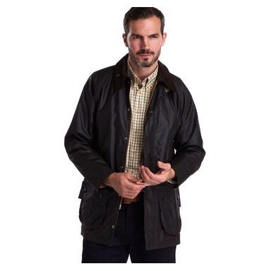 Barbour International SL Waxed Jacket — Black