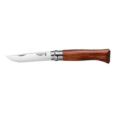 Zatvárací nôž Opinel VRI N°08 Inox s rukoväťou z afrického dreva