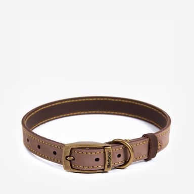 Barbour Leather Dog Collar — Brown