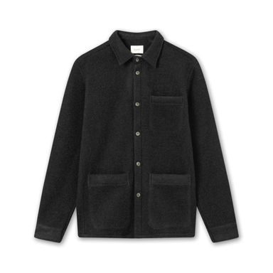 forét Ivy Wool Overshirt — Black