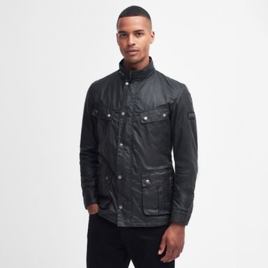 Barbour International Duke Wax Jacket — Sage