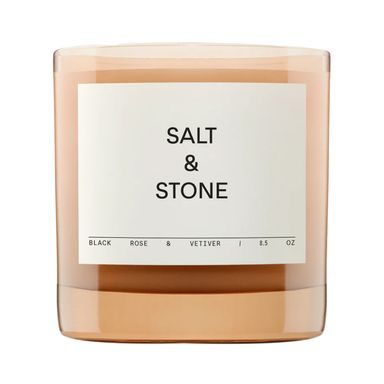 Salt & Stone Candle — Black Rose & Vetiver