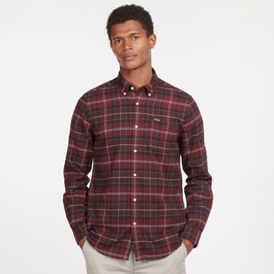 Barbour Kyeloch Tailored Shirt — Winter Red Tartan