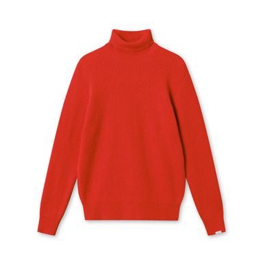 forét Marsh Rib Turtleneck — Red