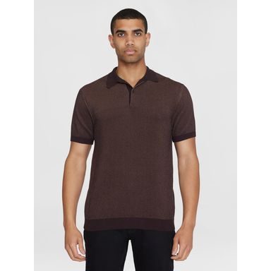 Barbour Buston Knitted Polo Shirt — Olive Marl