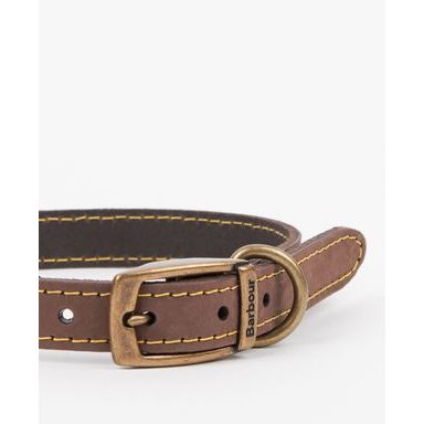 Barbour Leather Dog Collar — Brown