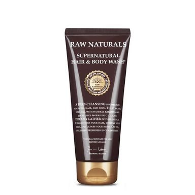 Šampón a sprchový gél Recipe for Men Raw Naturals Supernatural Hair & Body Wash (200 ml)