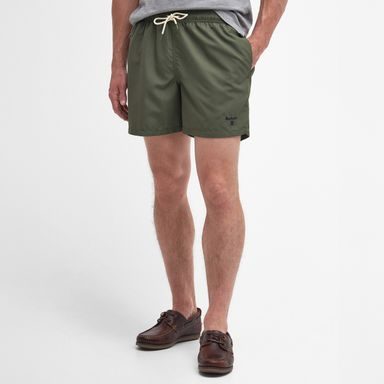 Barbour Logo Swim Shorts — Olive