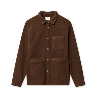 forét Ivy Wool Overshirt — Rubber