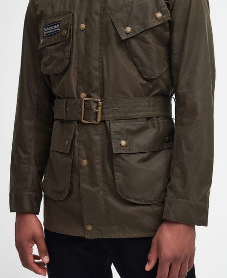 Barbout International Tourer Slim Wax Jacket — Sage