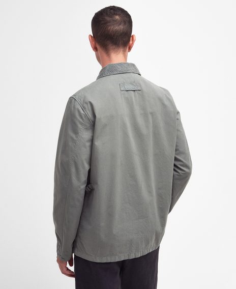 Barbour Cotton Salter Overshirt — Agave