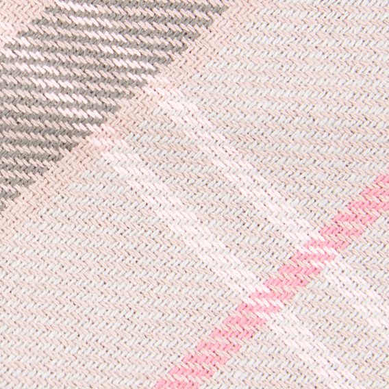Bavlnená bandana Barbour - Taupe / Pink Tartan