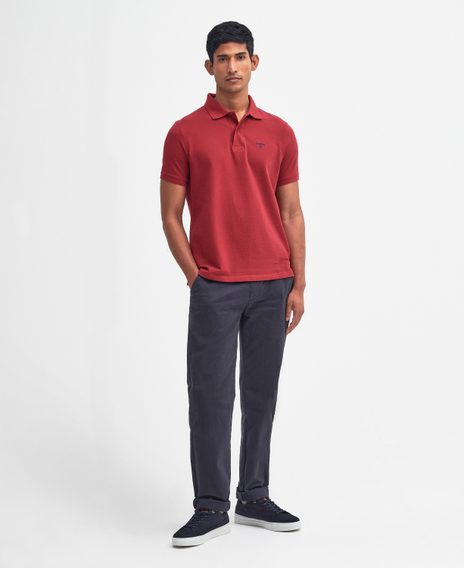 Barbour Lightweight Sports Polo Shirt — Biking Red