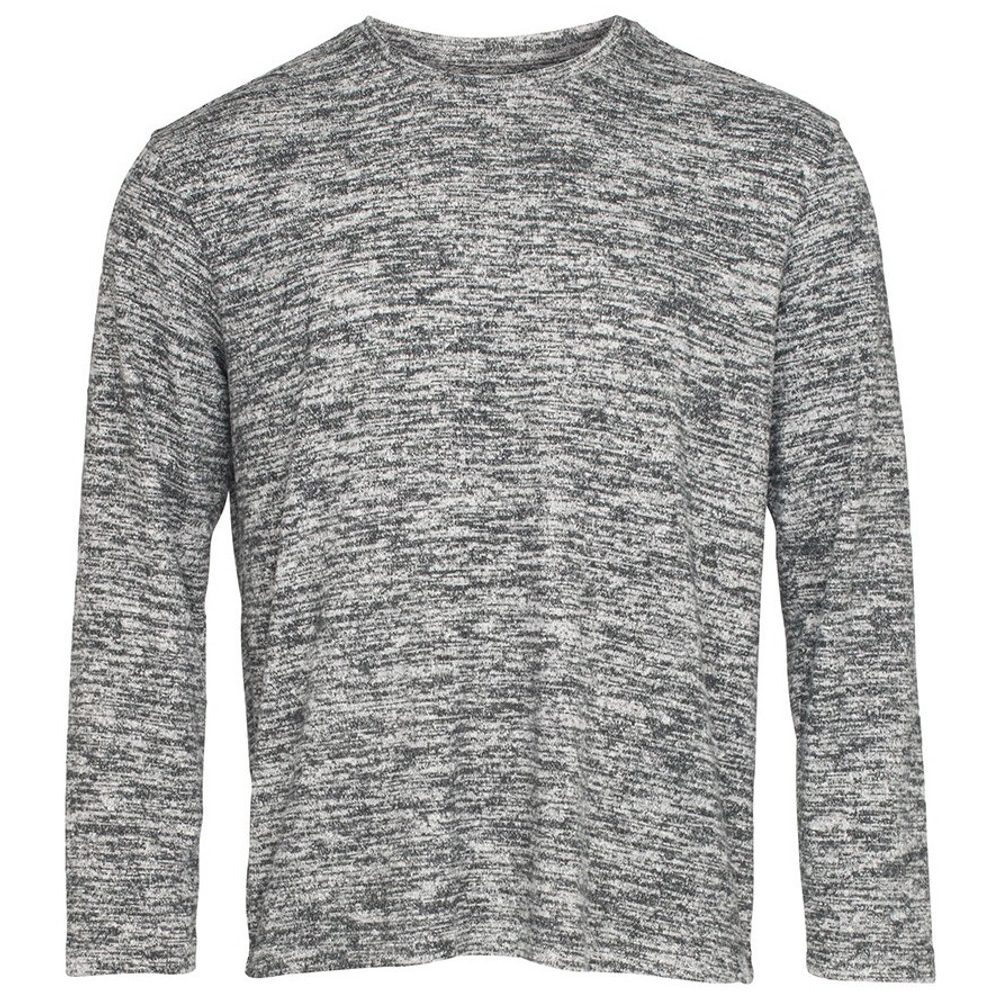 Stedman Pánský svetr s dlouhým rukávem - Tmavě šedý melír | XL