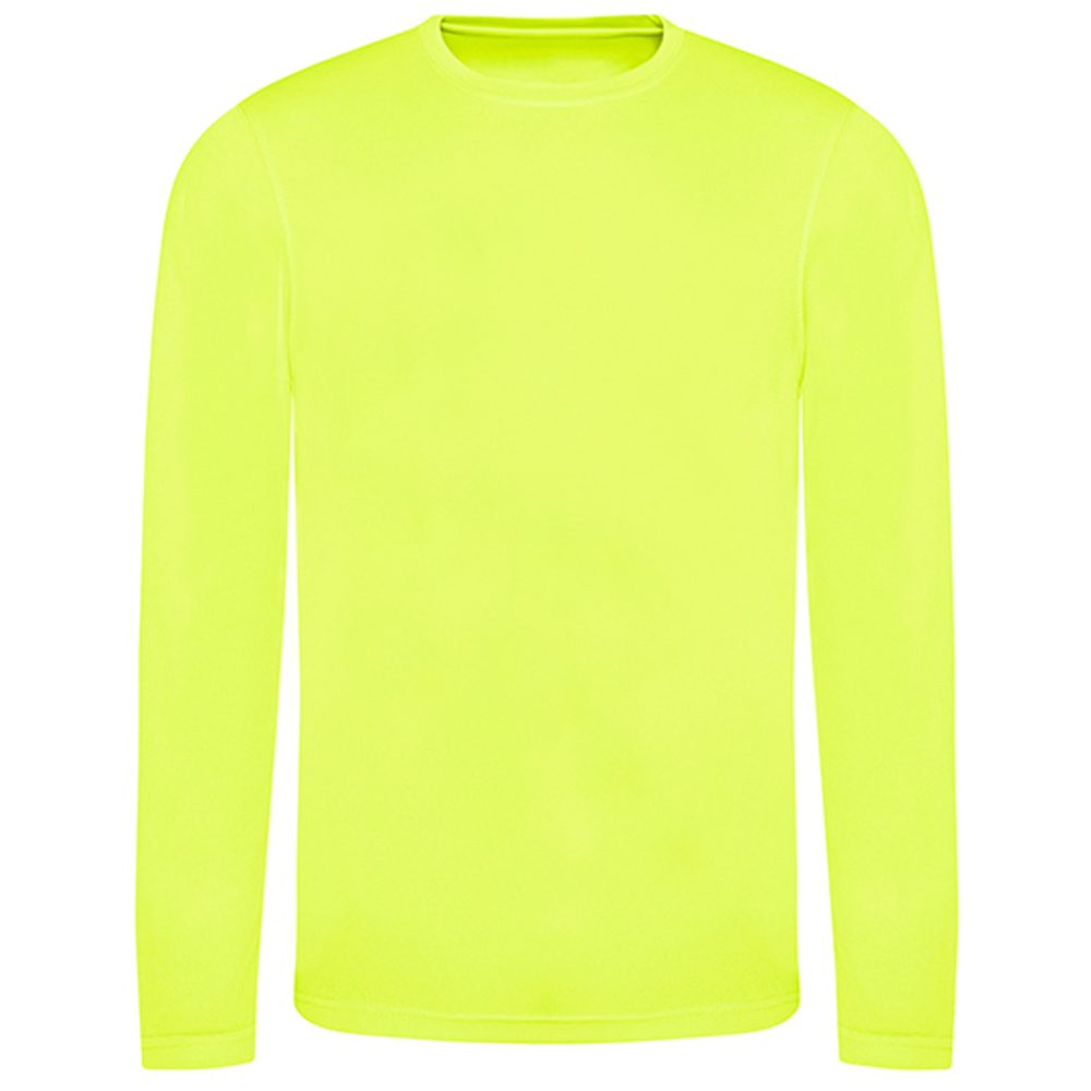 Just Cool Pánské sportovní tričko s dlouhým rukávem Cool T - Jasně žlutá | M