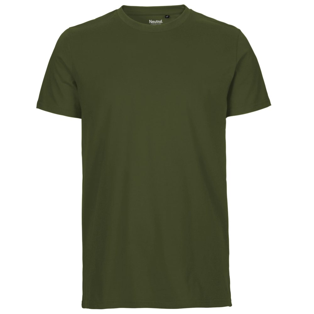 Neutral Pánské tričko Fit z organické Fairtrade bavlny - Military | S