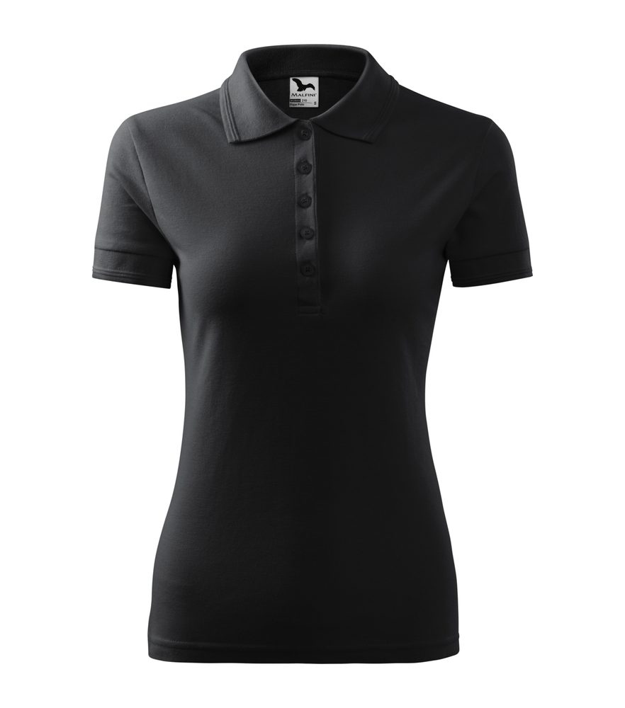 MALFINI Dámská polokošile Pique Polo - Ebony gray | XL