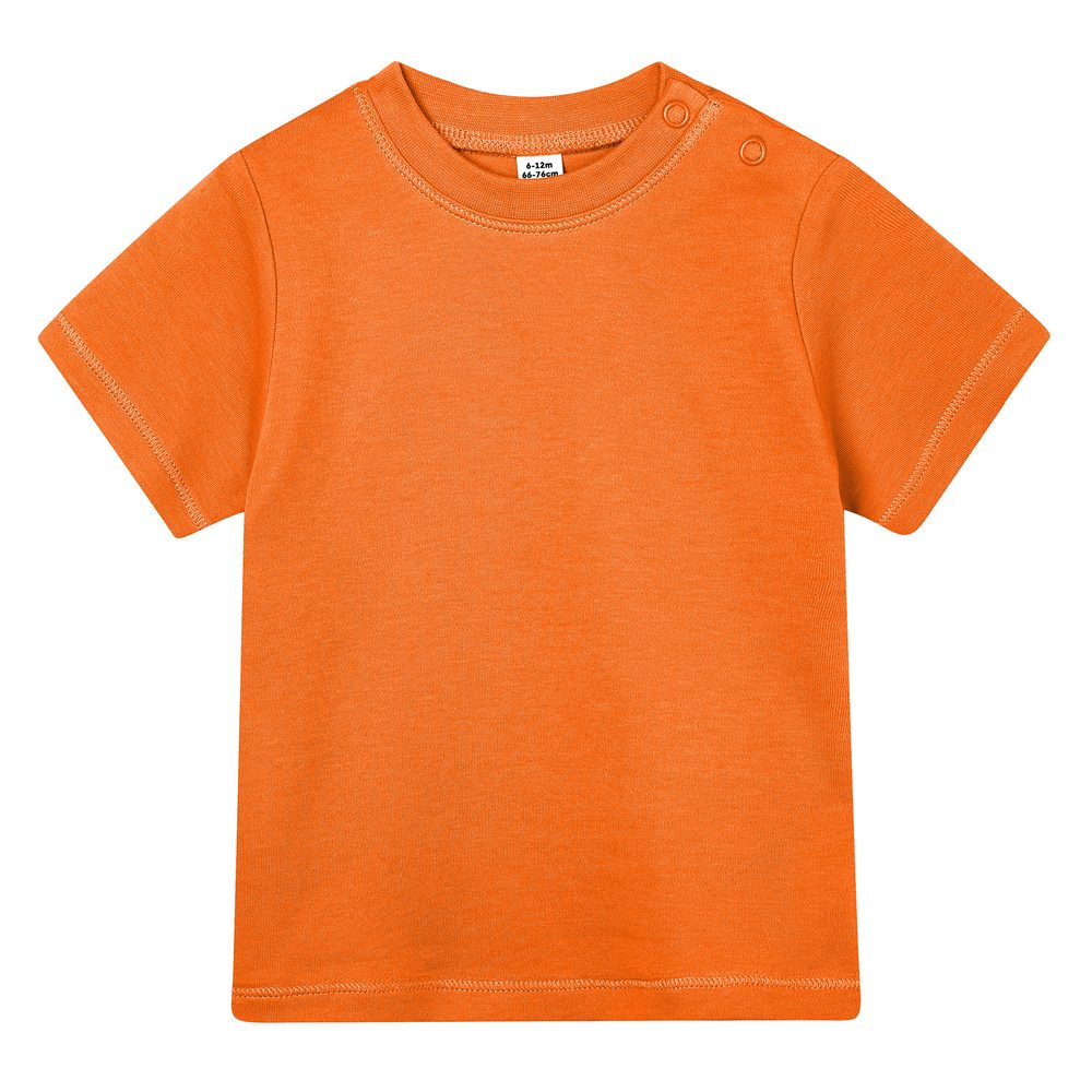 Babybugz Jednobarevné kojenecké tričko - Oranžová | 3-6 měsíců