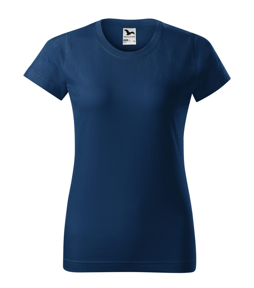 MALFINI Dámske tričko Basic - Polnočná modrá | L