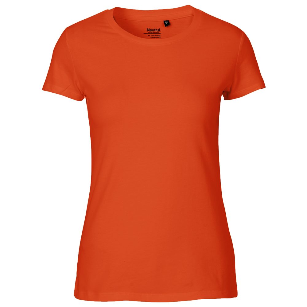 Neutral Dámské tričko Classic z organické Fairtrade bavlny - Oranžová | M