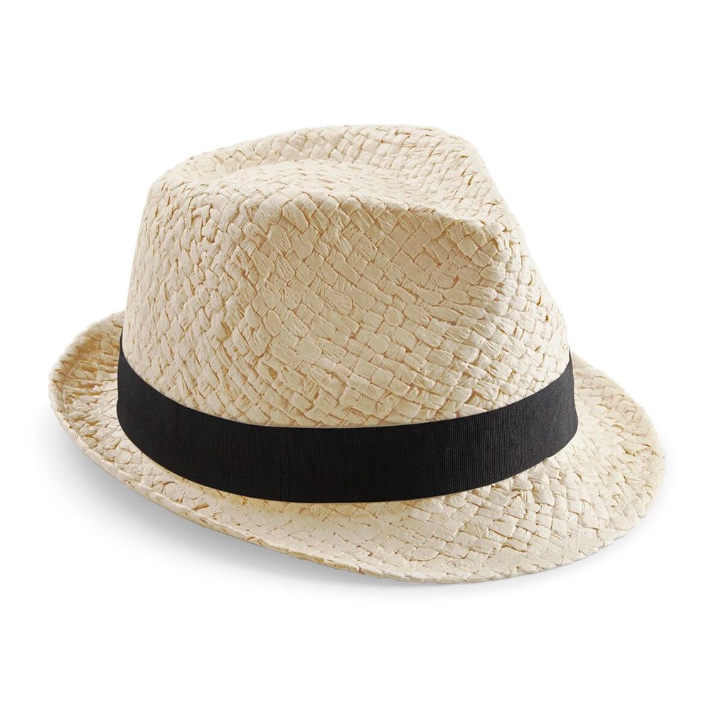 Beechfield Letní klobouk Festival Trilby - Natural | L/XL