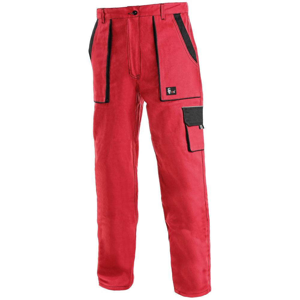 Canis (CXS) Dámské pracovní kalhoty CXS LUXY ELENA - Červená / černá | 56