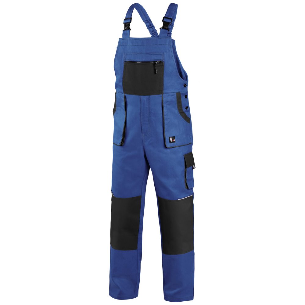Canis (CXS) Pracovné nohavice s náprsenkou CXS LUXY ROBIN - Modrá / čierna | 58
