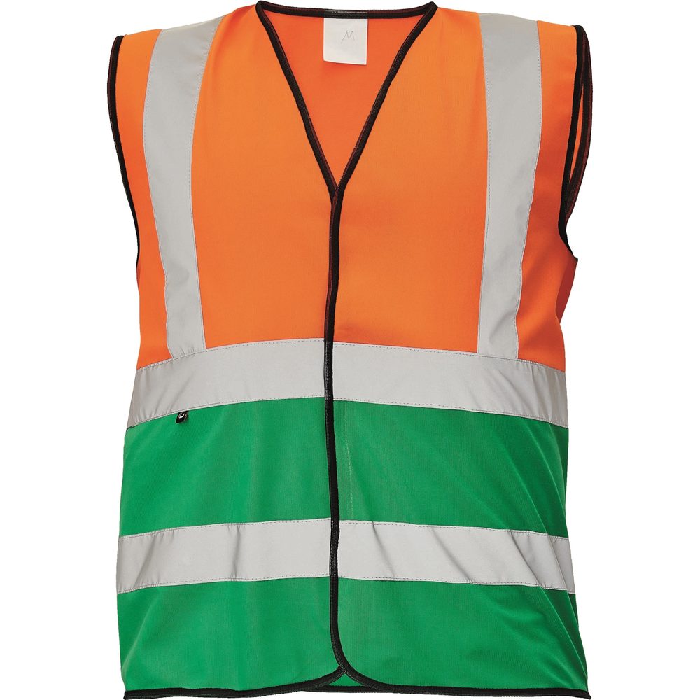 Cerva Reflexná vesta LYNX DUO - Oranžová / zelená | M