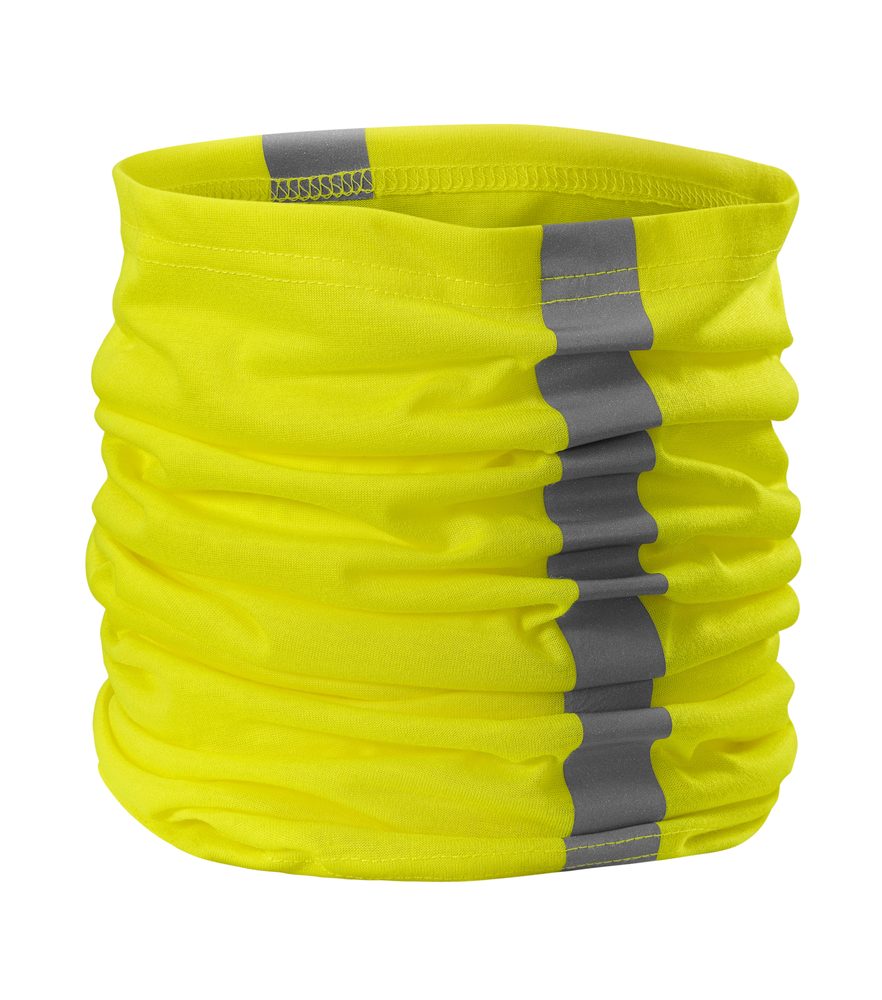 MALFINI Šátek HV Twister - Reflexní žlutá | uni