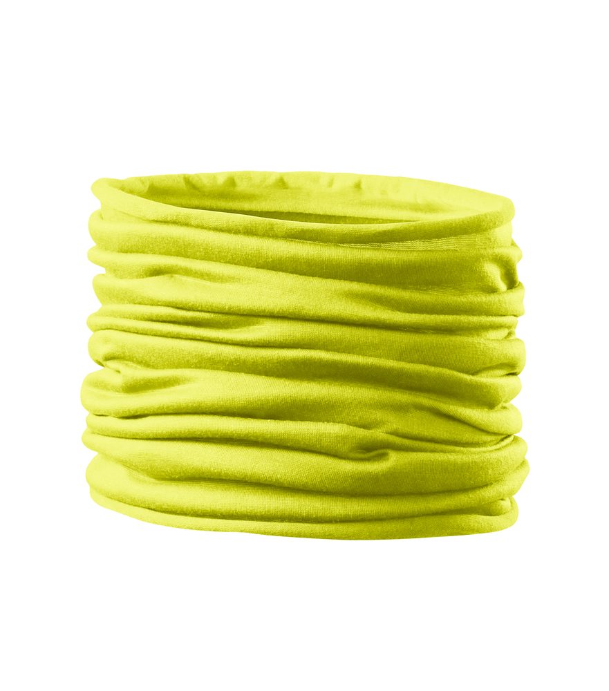 MALFINI Multifunkční šátek Twister - Neonově žlutá | uni