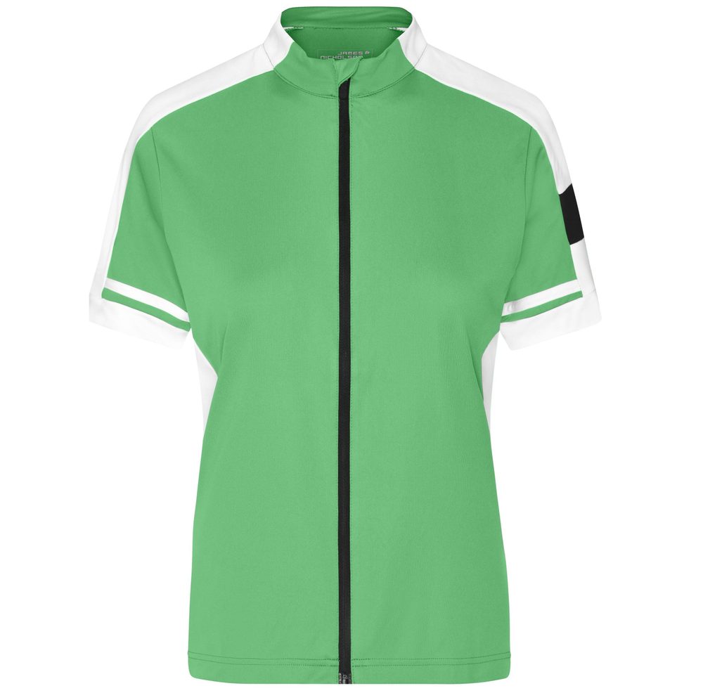 James & Nicholson Dámský cyklistický dres JN453 - Zelená | L