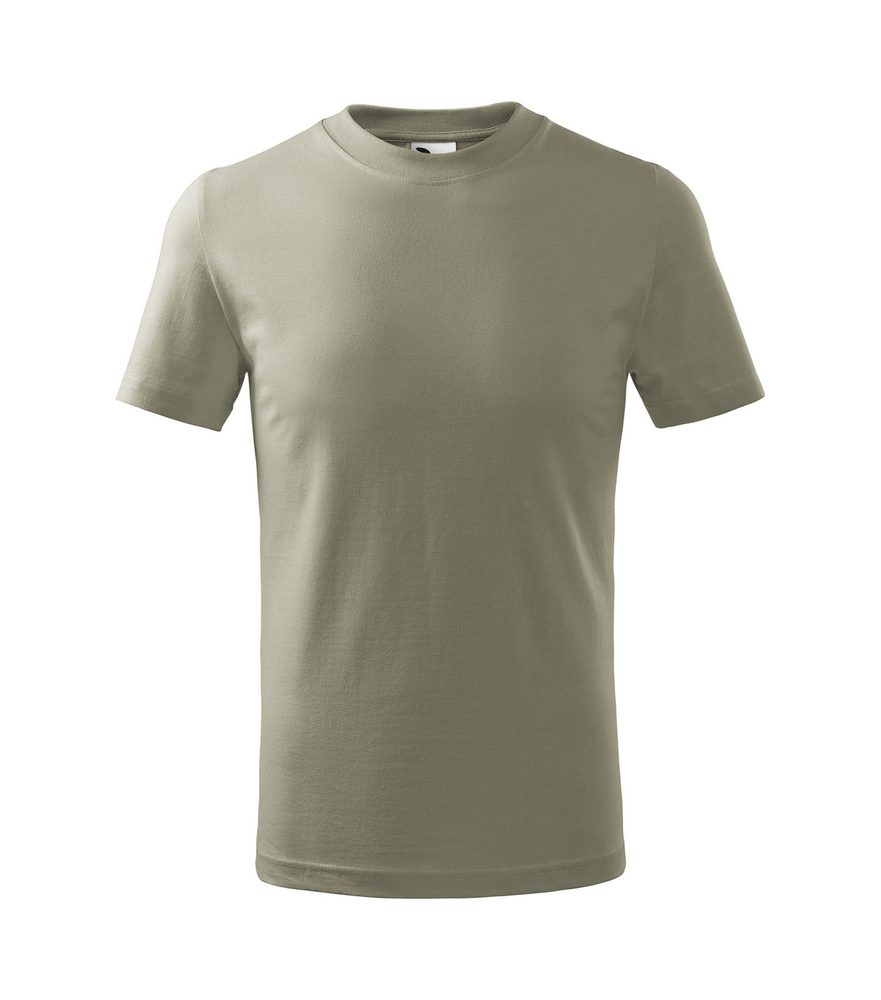 MALFINI Detské tričko Basic - Svetlá khaki | 122 cm (6 rokov)