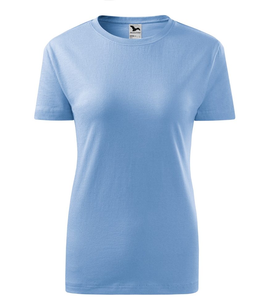 MALFINI Dámske tričko Classic New - Nebesky modrá | S