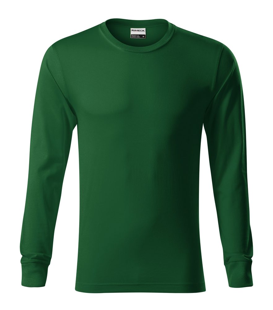 MALFINI Tričko s dlhým rukávom Resist LS - Fľaškovo zelená | L
