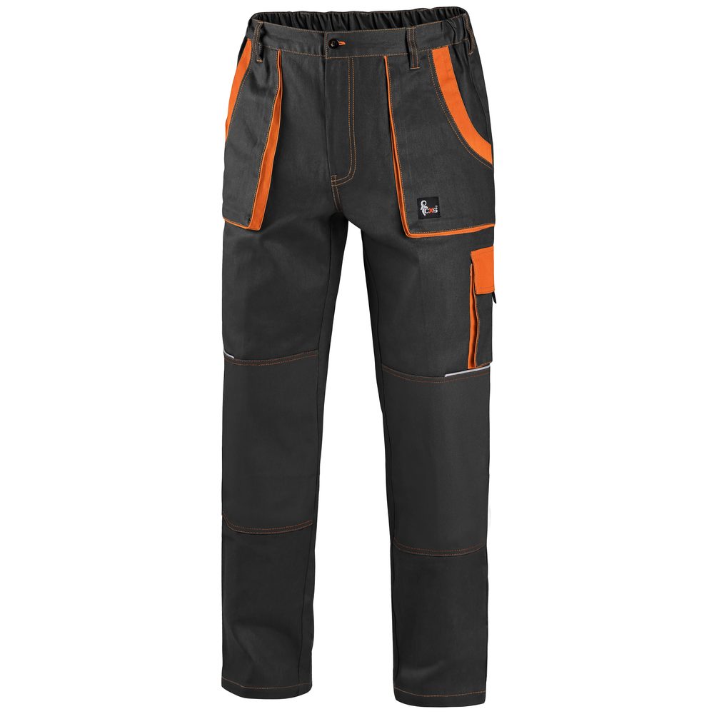 Canis (CXS) Pracovní kalhoty CXS LUXY JOSEF - Černá / oranžová | 66