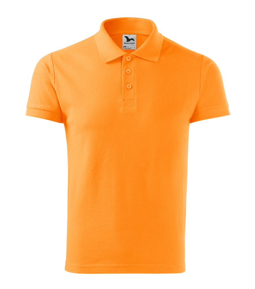 MALFINI Pánská polokošile Cotton Heavy - Mandarinkově oranžová | L