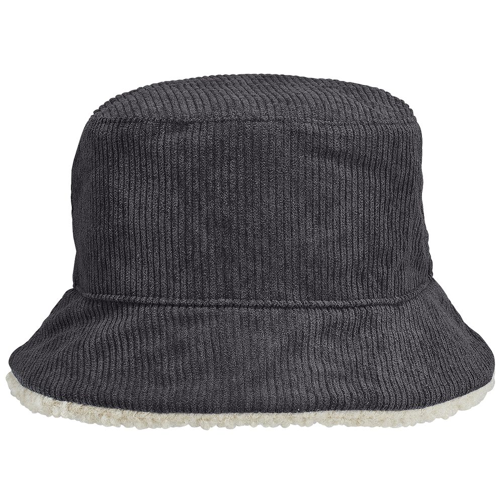 SOL\'S Oboustranný klobouk Sherpa and Velvet - Tmavě šedá / béžová | M/L