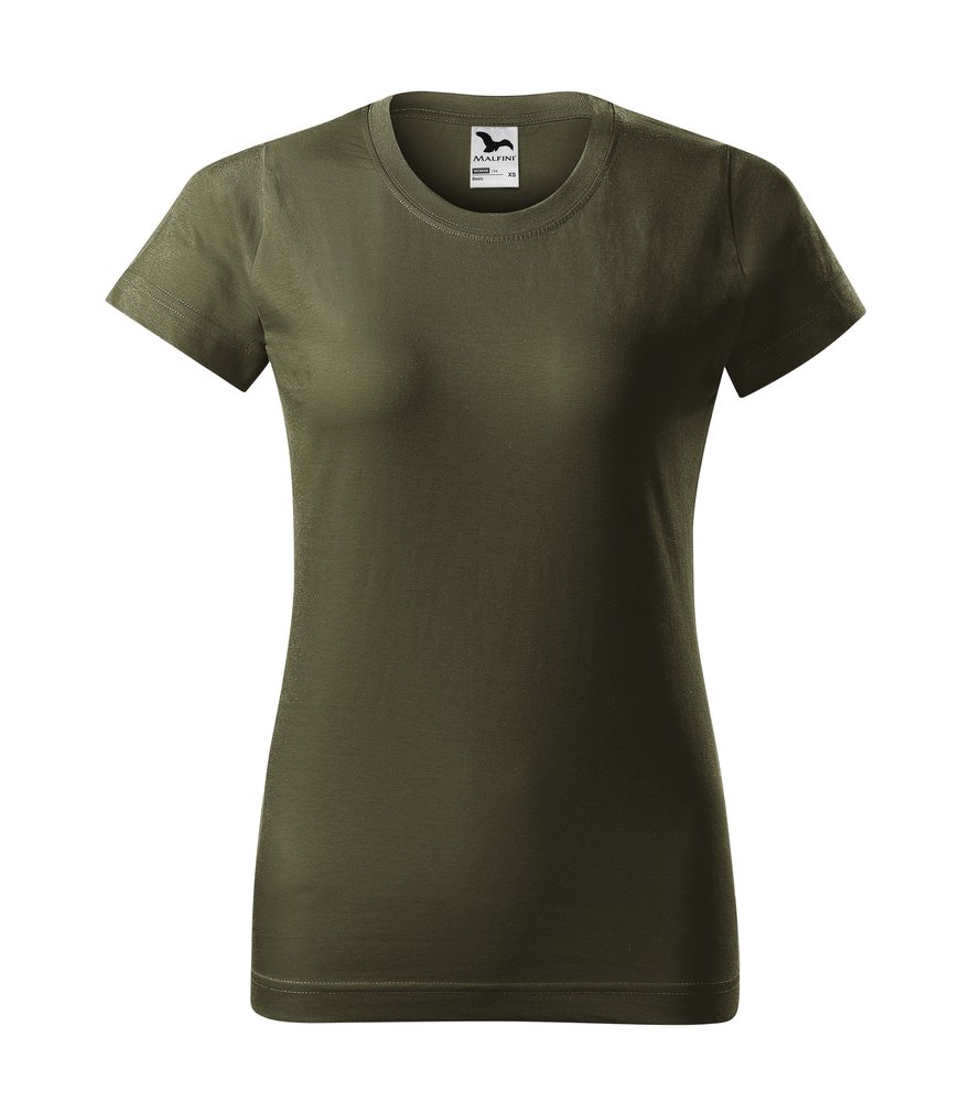 MALFINI Dámské tričko Basic - Military | L