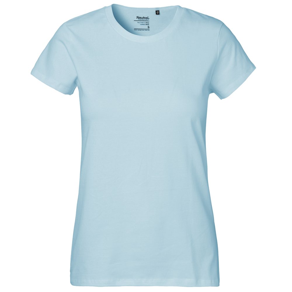 Neutral Dámske tričko Classic z organickej Fairtrade bavlny - Svetlomodrá | S