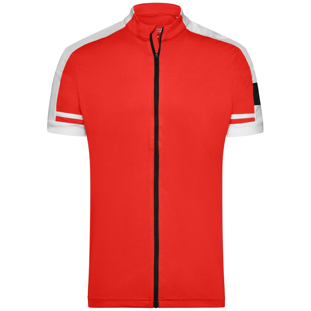 James & Nicholson Pánský cyklistický dres JN454 - Červená | XXXL