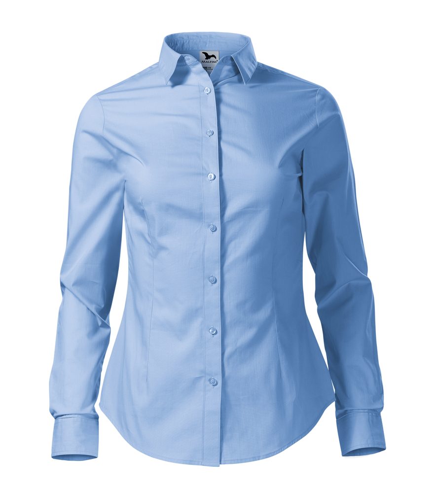 MALFINI Dámska košeľa s dlhým rukávom Style - Nebesky modrá | XXL