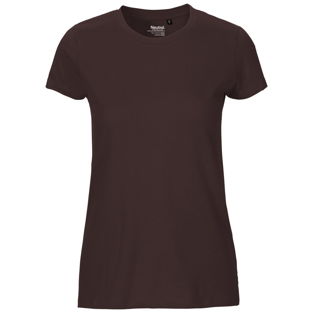 Neutral Dámske tričko Classic z organickej Fairtrade bavlny - Hnedá | L