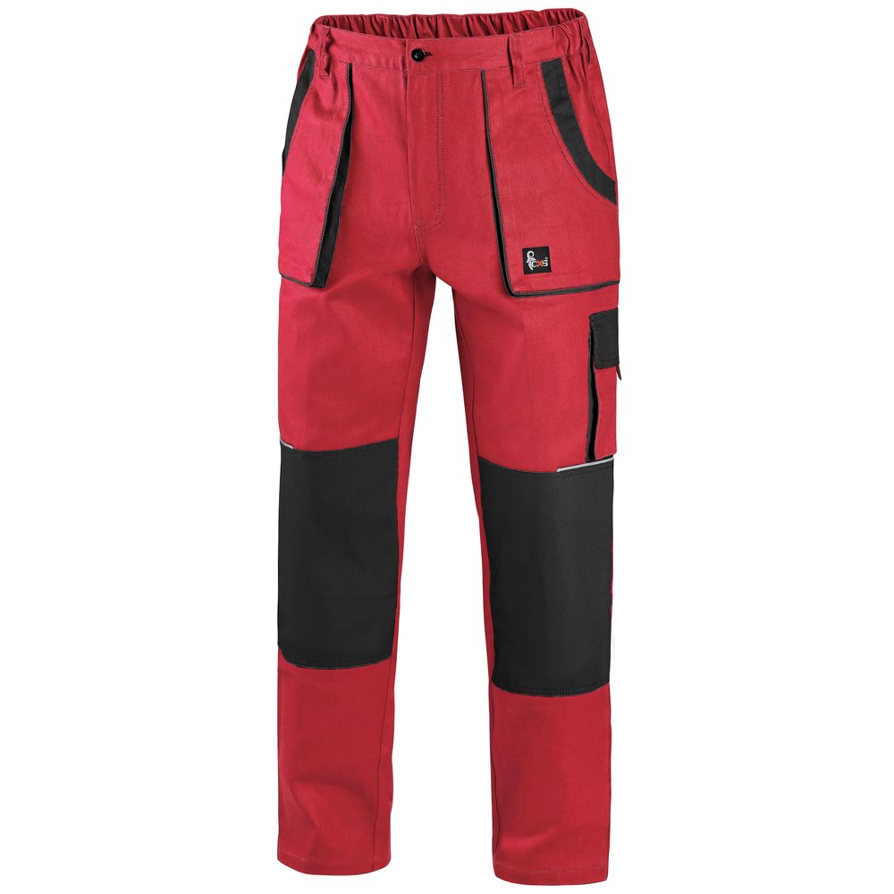 Canis (CXS) Pracovní kalhoty CXS LUXY JOSEF - Červená / černá | 62