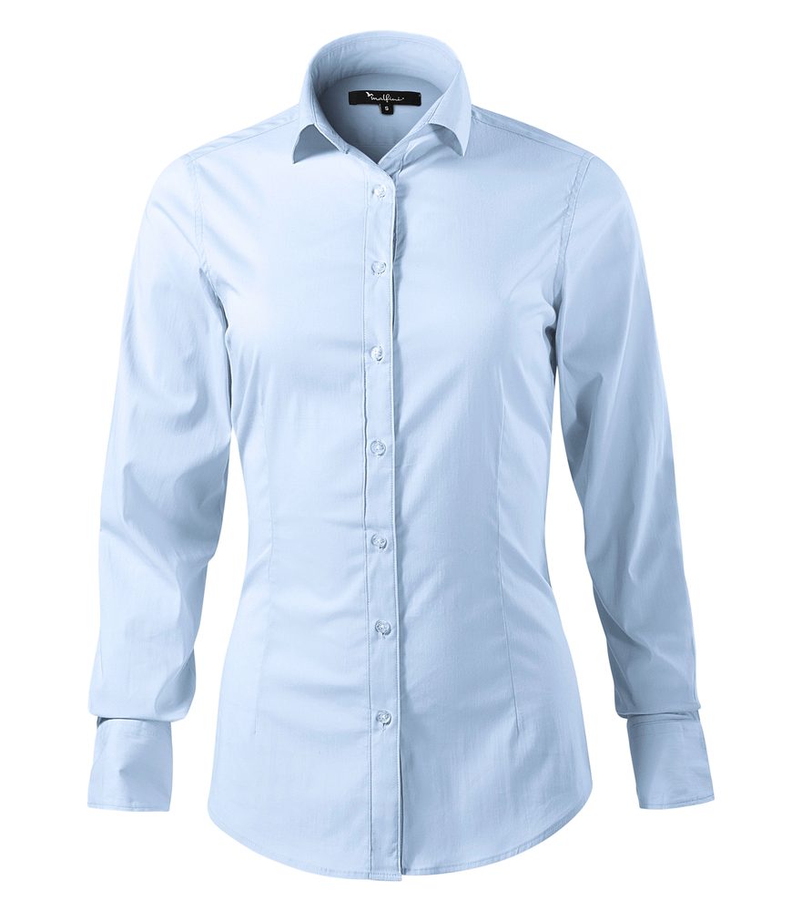 MALFINI Dámska košeľa s dlhým rukávom Dynamic - Svetlomodrá | M