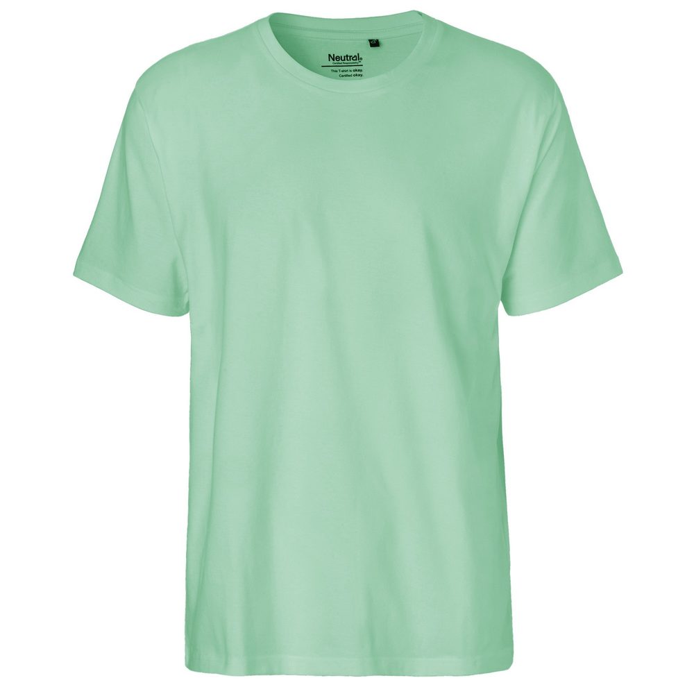 Neutral Pánské tričko Classic z organické Fairtrade bavlny - Dusty mint | L