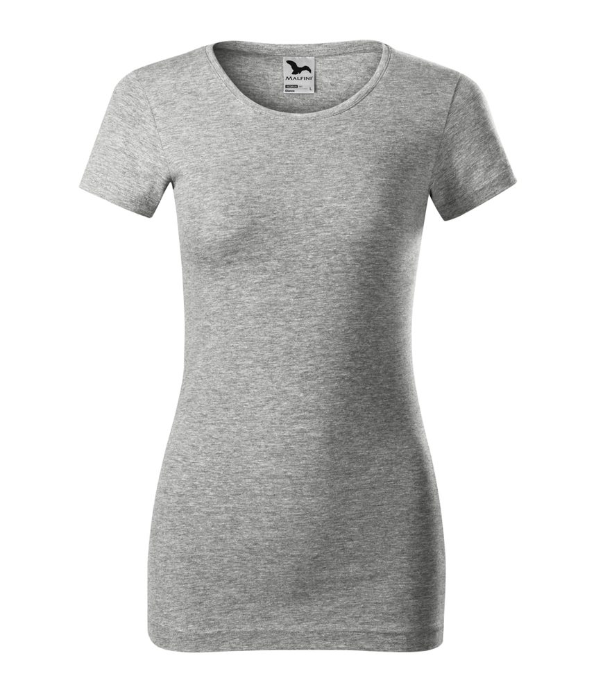 MALFINI Dámske tričko Glance - Tmavošedý melír | XL