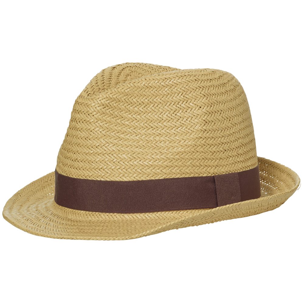 Myrtle Beach Letní klobouk MB6597 - Slámová / hnědá | S/M