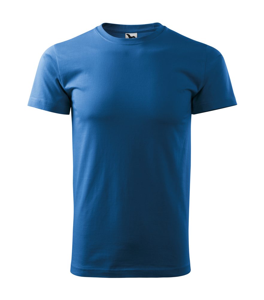 MALFINI Pánské tričko Basic - Azurově modrá | M