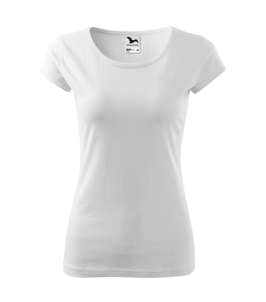 MALFINI Dámske tričko Pure - Biela | XXL