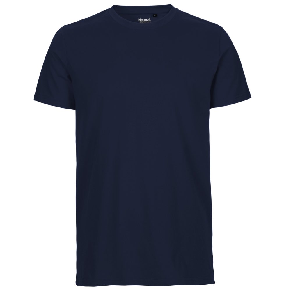 Neutral Pánské tričko Fit z organické Fairtrade bavlny - Námořní modrá | L